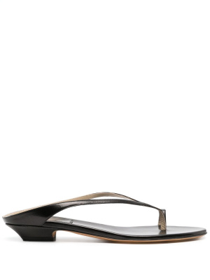 

Marion leather flat sandals, KHAITE Marion leather flat sandals