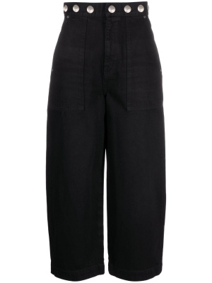 

Stud-detail cropped jeans, KHAITE Stud-detail cropped jeans
