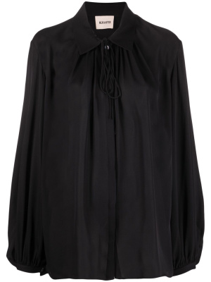 

Pleated silk blouse, KHAITE Pleated silk blouse
