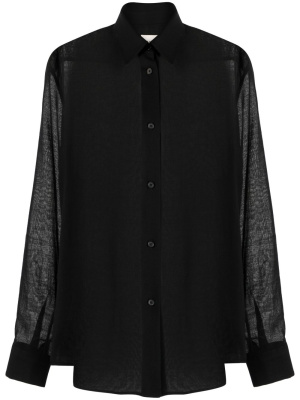 

Argo sheer wool-blend shirt, KHAITE Argo sheer wool-blend shirt