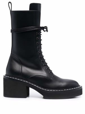 

Cody 70mm leather combat boots, KHAITE Cody 70mm leather combat boots
