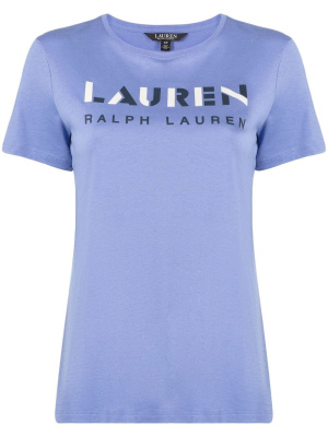 

Graphic logo-print short-sleeve T-shirt, Lauren Ralph Lauren Graphic logo-print short-sleeve T-shirt