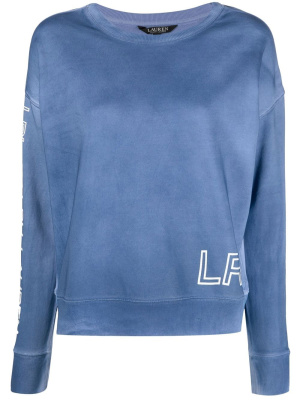 

Logo print-sleeve sweatshirt, Lauren Ralph Lauren Logo print-sleeve sweatshirt