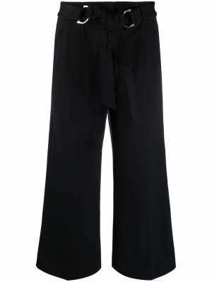 

Belted wide-leg cropped trousers, Lauren Ralph Lauren Belted wide-leg cropped trousers