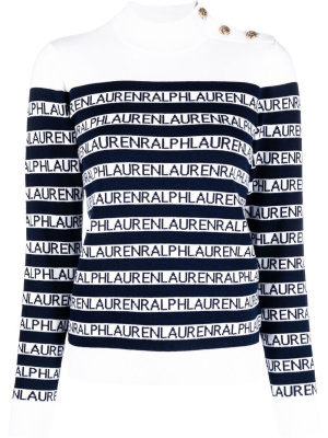 

Striped mock-neck jumper, Lauren Ralph Lauren Striped mock-neck jumper