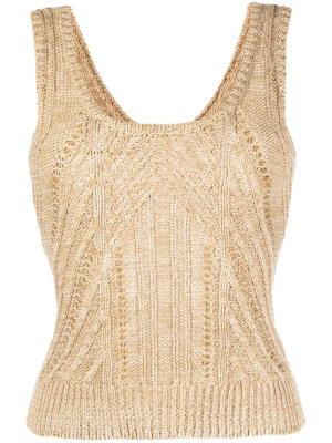 

Pointelle-knit sleeveless top, Lauren Ralph Lauren Pointelle-knit sleeveless top
