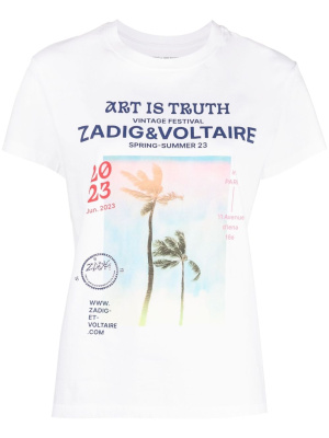 

Logo-print cotton T-shirt, Zadig&Voltaire Logo-print cotton T-shirt
