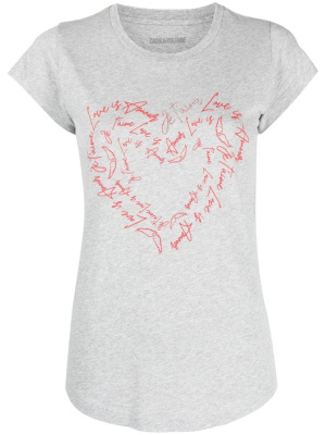 

Skinny Heart short-sleeve T-shirt, Zadig&Voltaire Skinny Heart short-sleeve T-shirt