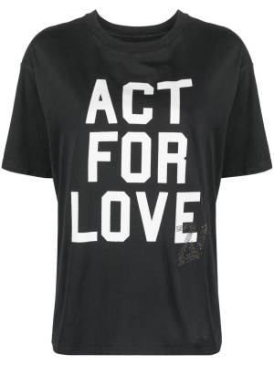 

Slogan-print short-sleeve T-shirt, Zadig&Voltaire Slogan-print short-sleeve T-shirt