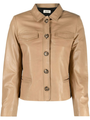 

Liam leather shirt jacket, Zadig&Voltaire Liam leather shirt jacket
