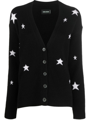 

Star-embellished cashmere cardigan, Zadig&Voltaire Star-embellished cashmere cardigan