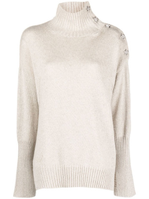 

Alma star-charm high-neck jumper, Zadig&Voltaire Alma star-charm high-neck jumper