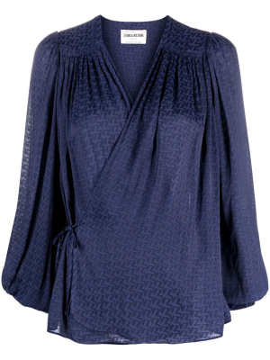 

Tenew wrap-design blouse, Zadig&Voltaire Tenew wrap-design blouse