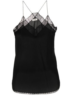 

Lace-trim slip top, Zadig&Voltaire Lace-trim slip top