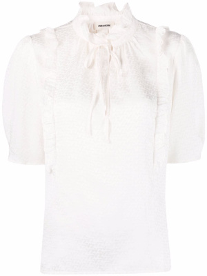 

Tie-neck ruffled blouse, Zadig&Voltaire Tie-neck ruffled blouse
