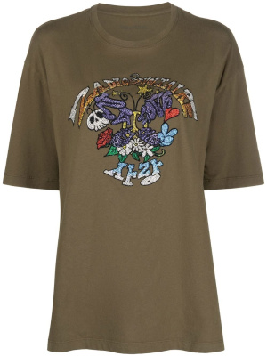 

Suzy crystal-embellished cotton T-shirt, Zadig&Voltaire Suzy crystal-embellished cotton T-shirt