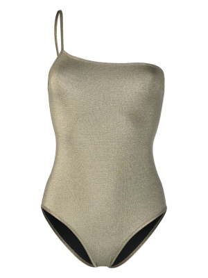 

One-shoulder metallic swimsuit, Zadig&Voltaire One-shoulder metallic swimsuit