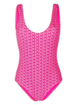 

Logo-print V-back swimsuit, Zadig&Voltaire Logo-print V-back swimsuit