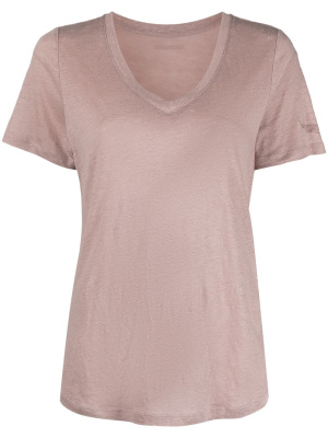 

V-neck linen T-shirt, Zadig&Voltaire V-neck linen T-shirt