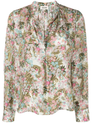

Paisley-print long-sleeved blouse, Zadig&Voltaire Paisley-print long-sleeved blouse