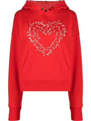 

Mia heart-print hoodie, Zadig&Voltaire Mia heart-print hoodie
