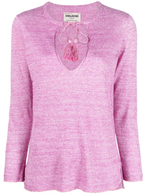 

Amber mélange-effect knitted top, Zadig&Voltaire Amber mélange-effect knitted top