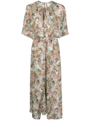 

Ritan floral-print midi dress, Zadig&Voltaire Ritan floral-print midi dress