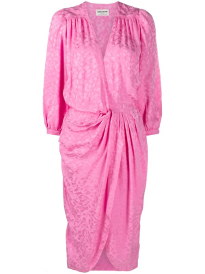 

Jacquard gathered silk dress, Zadig&Voltaire Jacquard gathered silk dress