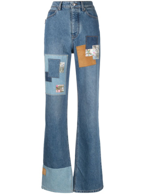 

Evy patchwork straight-leg jeans, Zadig&Voltaire Evy patchwork straight-leg jeans