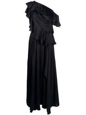 

Ruffled one-shoulder gown, Zadig&Voltaire Ruffled one-shoulder gown