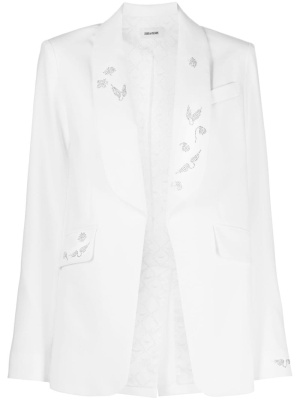

Rhinestone-embellished shawl-lapel blazer, Zadig&Voltaire Rhinestone-embellished shawl-lapel blazer