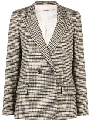 

Star-patch double-breasted blazer, Zadig&Voltaire Star-patch double-breasted blazer