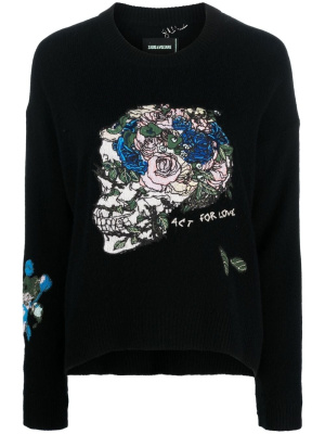 

Markus embroidered cashmere jumper, Zadig&Voltaire Markus embroidered cashmere jumper