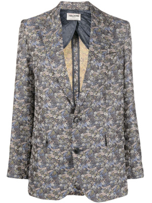 

Liberty-pattern single-breasted blazer, Zadig&Voltaire Liberty-pattern single-breasted blazer