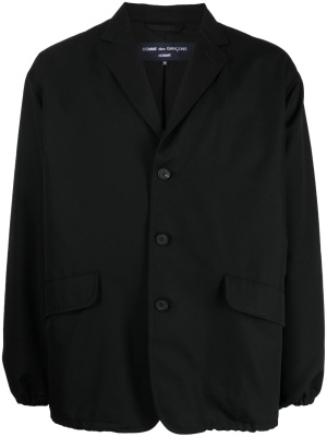

Single-breasted elasticated blazer, Comme Des Garçons Homme Single-breasted elasticated blazer