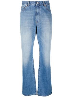 

Photograph-patch straight-leg jeans, Valentino Garavani Photograph-patch straight-leg jeans