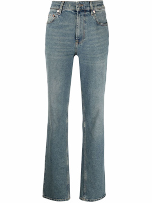 

Whiskering-effect straight-leg jeans, Valentino Garavani Whiskering-effect straight-leg jeans