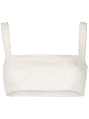 

Mini Bandana lace crop top, Valentino Garavani Mini Bandana lace crop top