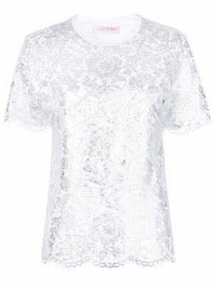 

Blossom Macramé T-shirt, Valentino Garavani Blossom Macramé T-shirt
