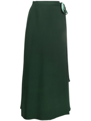 

Silk wrap midi skirt, Valentino Garavani Silk wrap midi skirt