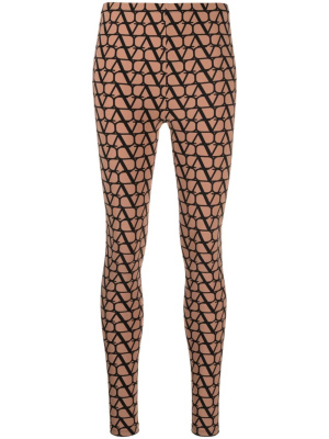 

Monogram-print leggings, Valentino Garavani Monogram-print leggings