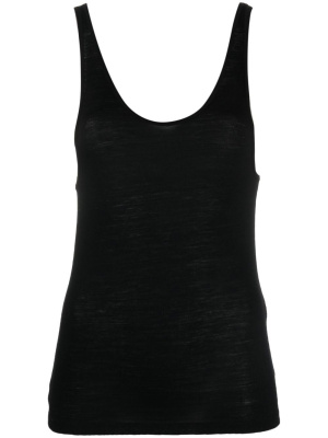 

Embroidered logo tank top, Saint Laurent Embroidered logo tank top