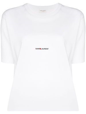 

Logo print T-shirt, Saint Laurent Logo print T-shirt