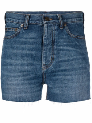 

Raw-cut denim shorts, Saint Laurent Raw-cut denim shorts