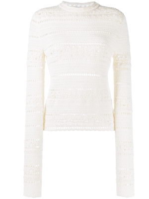 

Open-knit long-sleeved top, Saint Laurent Open-knit long-sleeved top