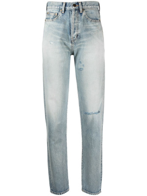 

High-waist ripped jeans, Saint Laurent High-waist ripped jeans