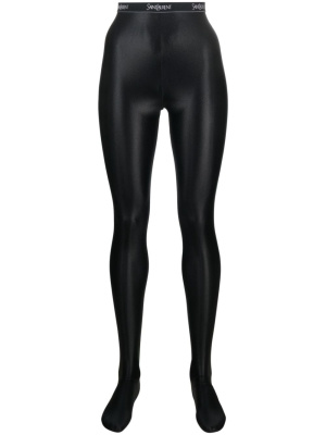 

Logo-waistband leggings, Saint Laurent Logo-waistband leggings