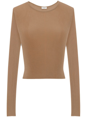 

Round neck knitted top, Saint Laurent Round neck knitted top