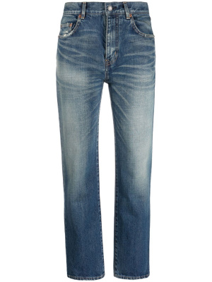 

High-waisted straight-leg jeans, Saint Laurent High-waisted straight-leg jeans