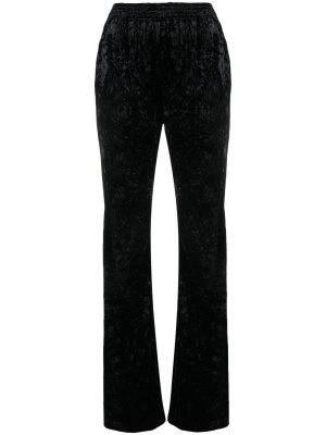 

Wide-leg velvet trousers, Saint Laurent Wide-leg velvet trousers